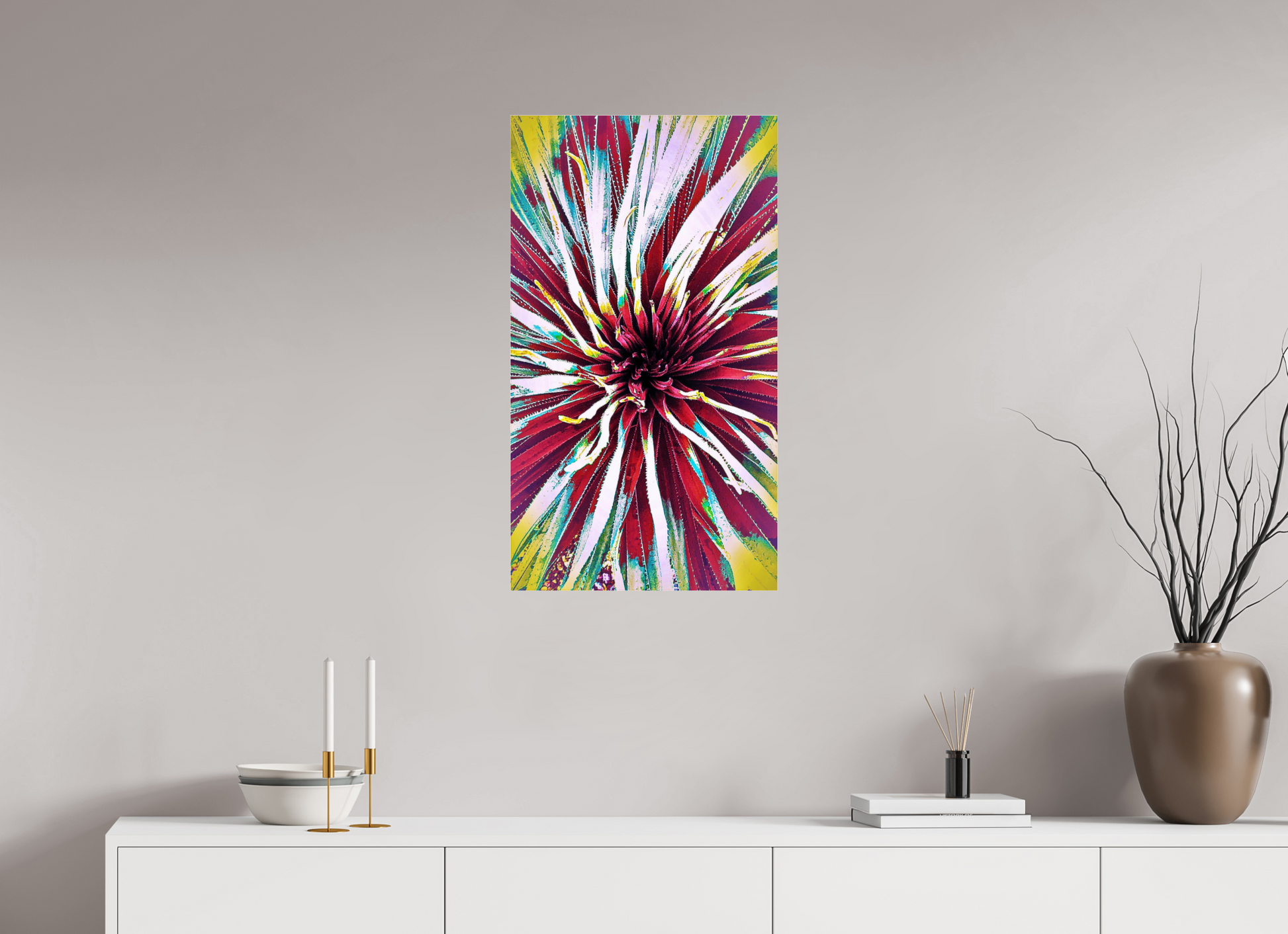 18 x 32″, Chaya Arts Acrylic Gallery Print Radiant Day Yucca Bloom