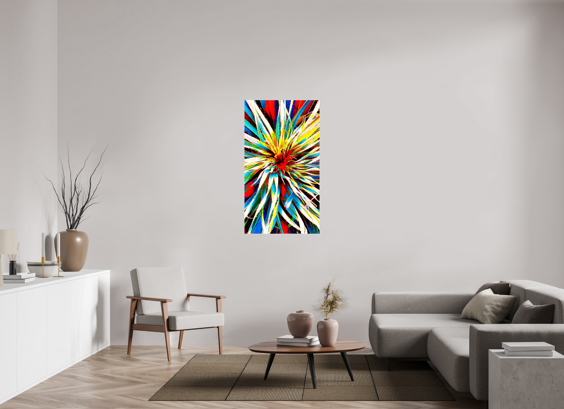 27.6 x 49″, Chaya Arts Acrylic Gallery Print Solar Radiance Yucca
