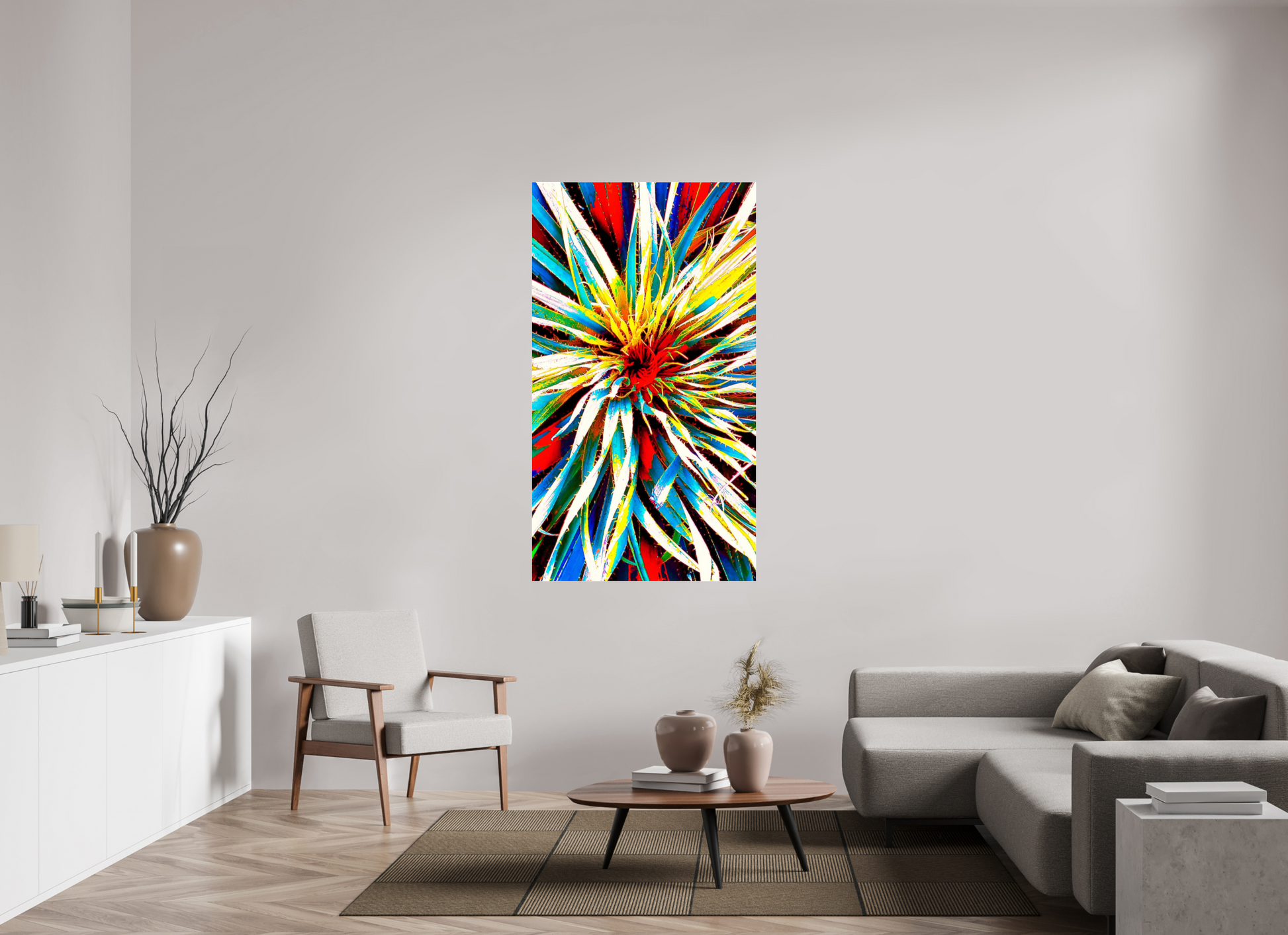 36 x 64″, Chaya Arts Acrylic Gallery Print Solar Radiance Yucca