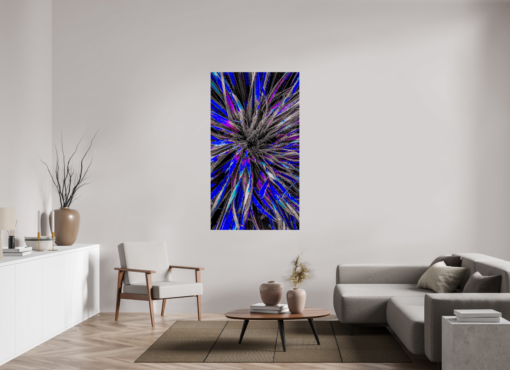 36 x 64″, Chaya Arts Acrylic Gallery Print Midnight Yucca Radiance