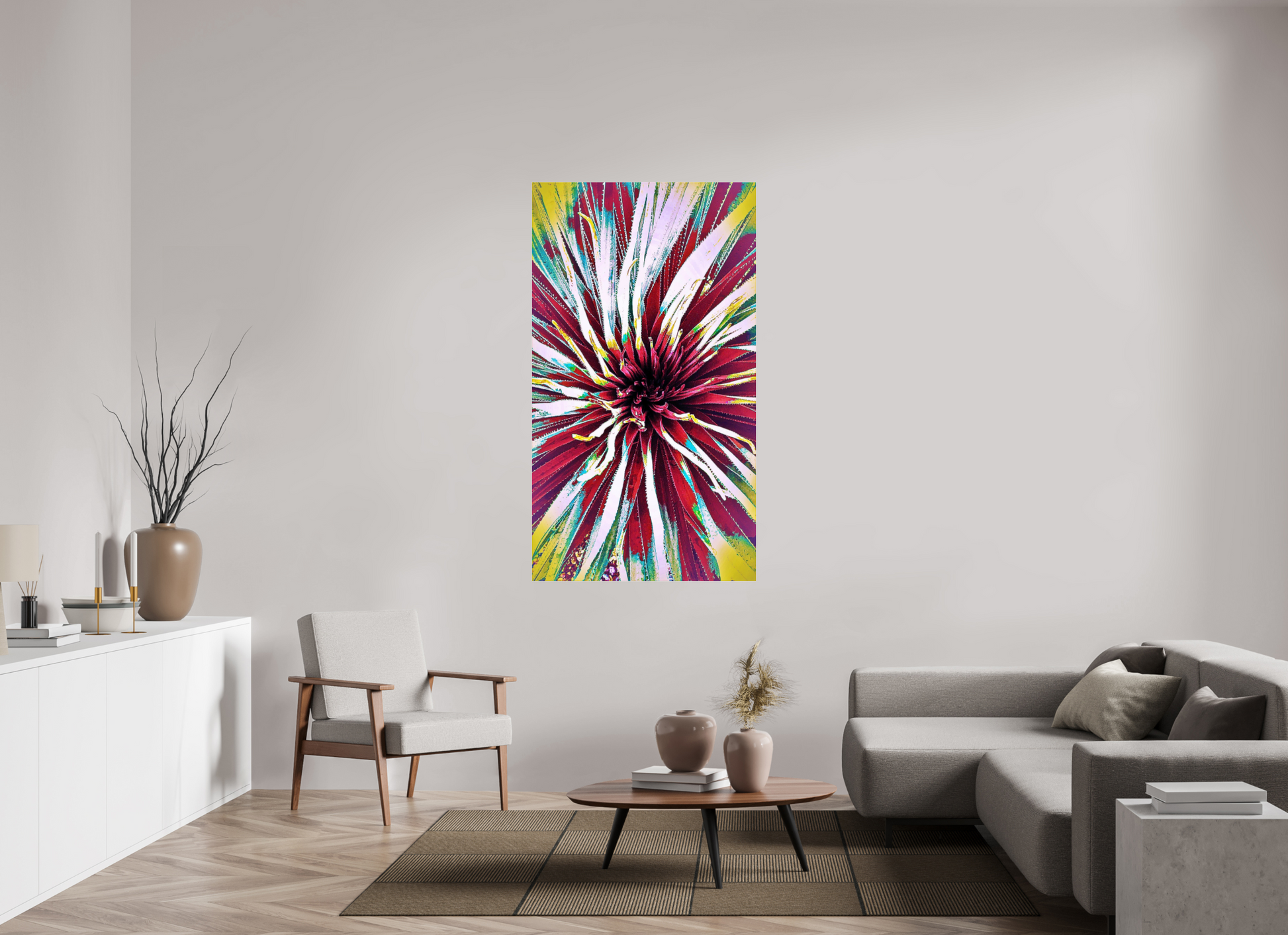 36 x 64″, Chaya Arts Acrylic Gallery Print Radiant Day Yucca Bloom