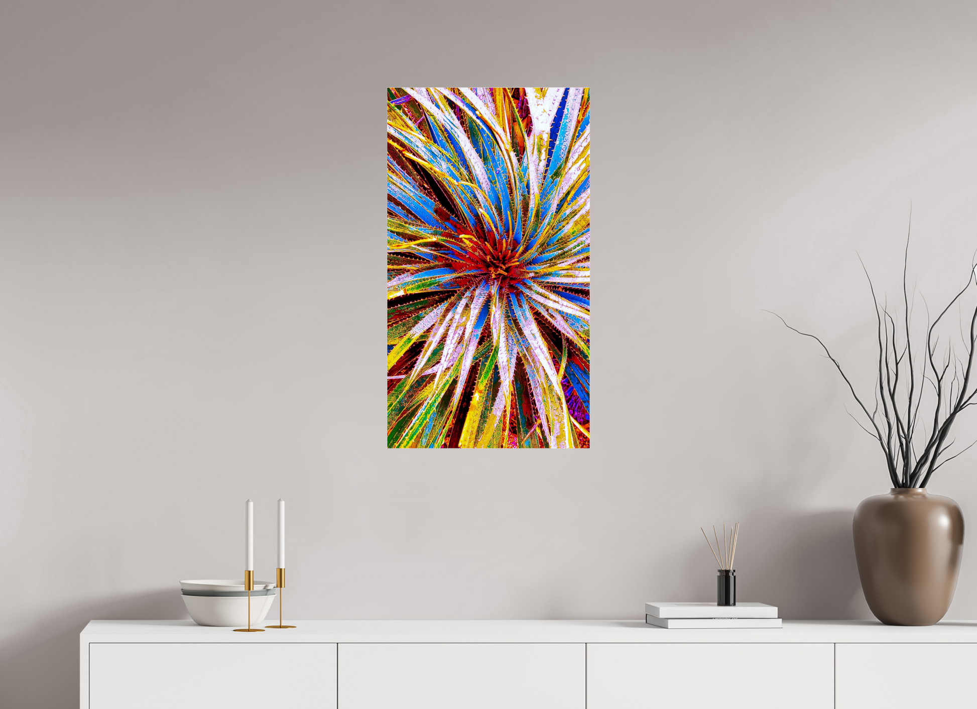 18 x 32″, Chaya Arts Acrylic Gallery Print Golden Radiance Yucca