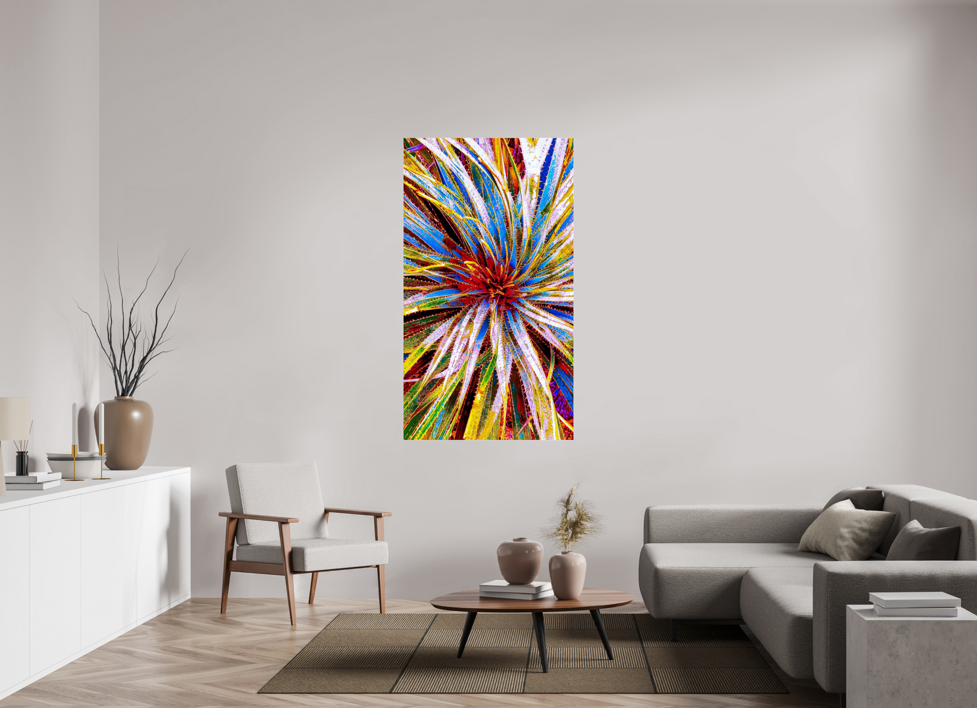 36 x 64″, Chaya Arts Acrylic Gallery Print Golden Radiance Yucca